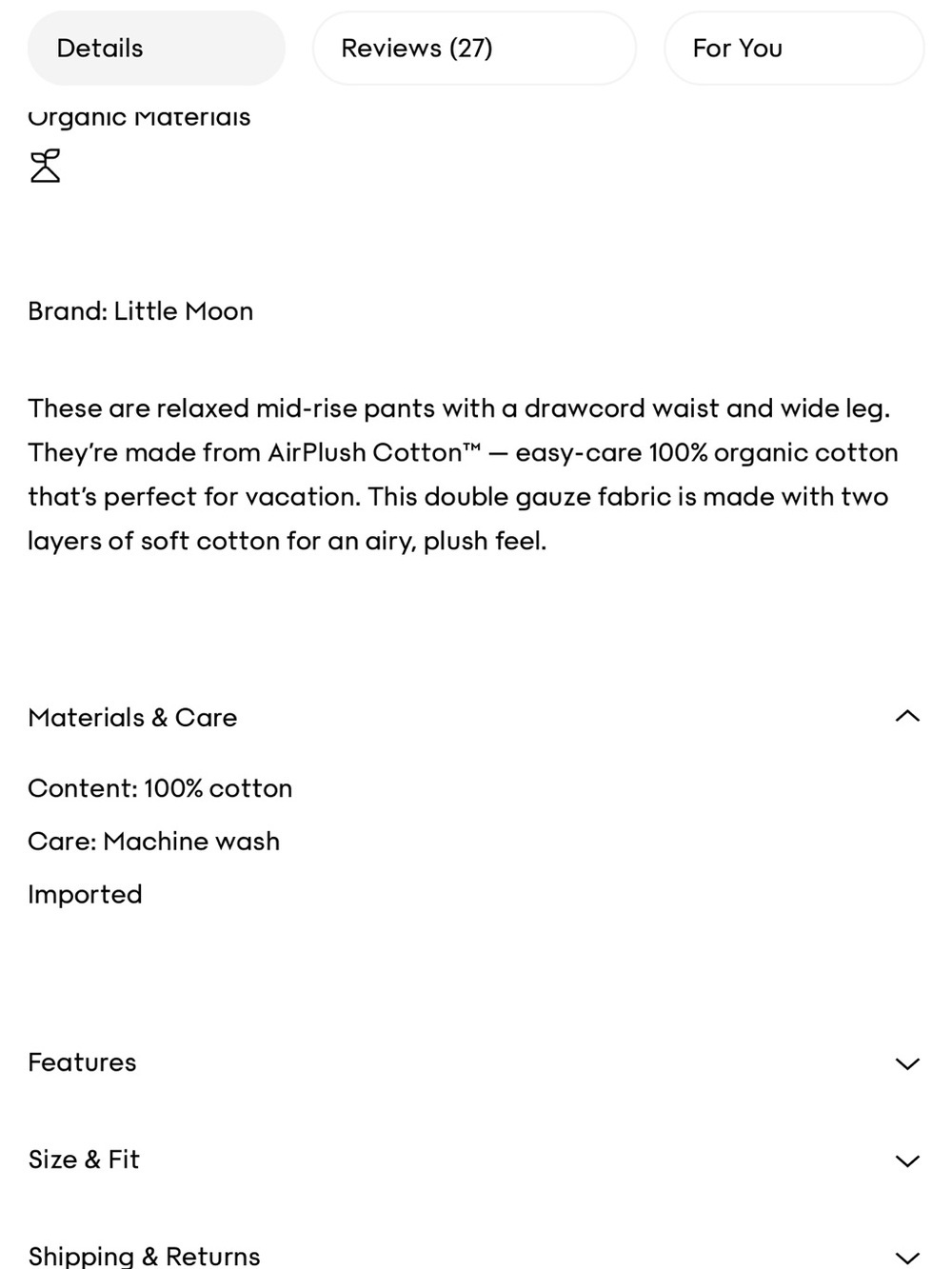 Aritzia little moon Air plush pant - Picture 4 of 8